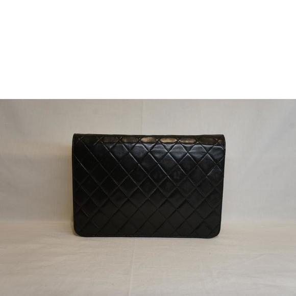 Chanel Shoulder Flap Chain Bag Matelasse Black Single - Picture 1 of 10
